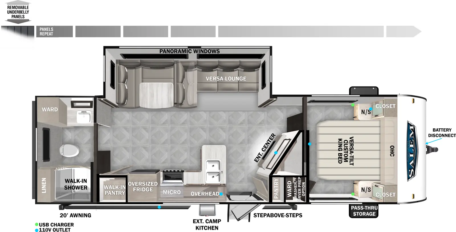 Salem 26RBS Floorplan